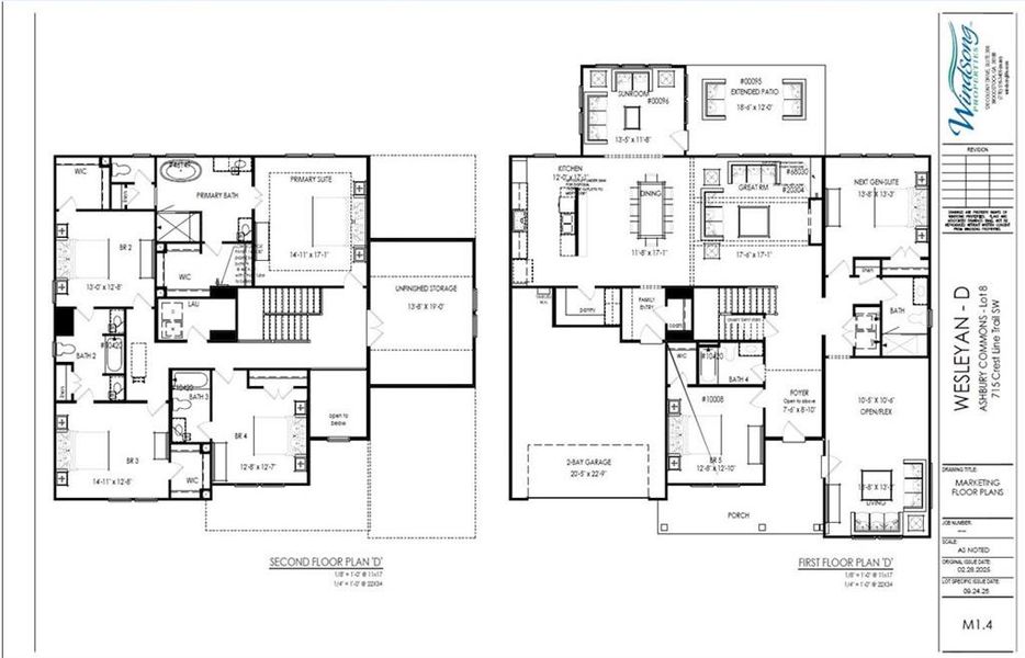 2D floor plan layout of this home in Ashbury Commons, Powder Springs, GA (Image 4).
