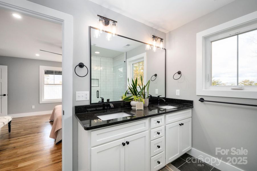 Granite-Topped Double Vanity