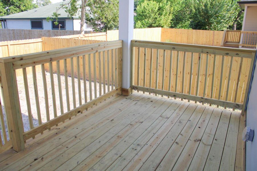 Exterior details and patio area of a home in , Houston (Image 3).