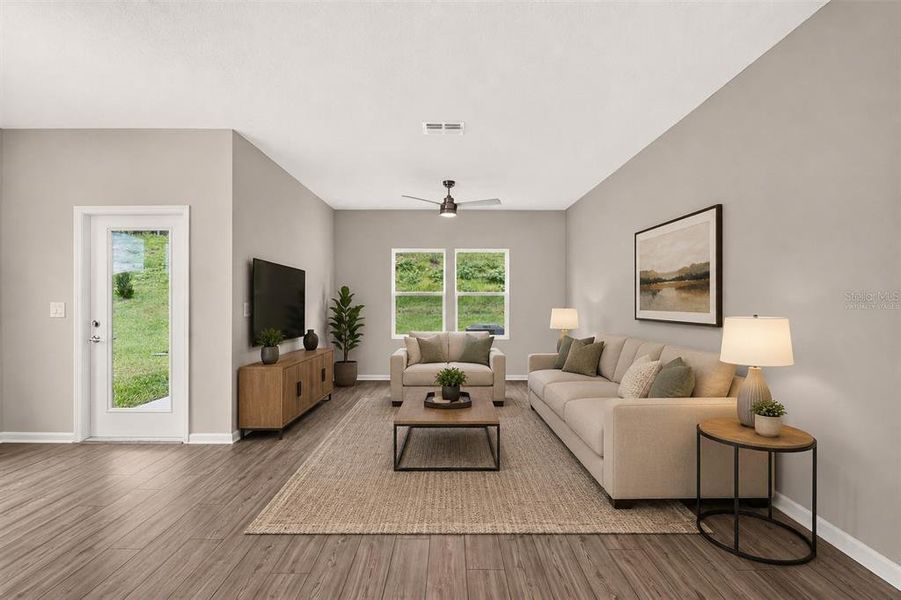 Furnished interior view inside a new home in , Alachua (Image 5).