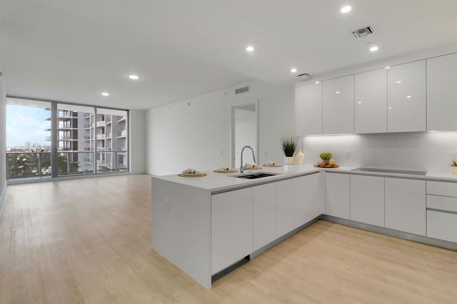 Kitchen west view Kitchen west view