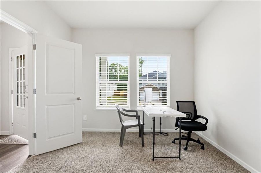 Furnished interior view inside a new home in Vistas at Towne Mill, Canton (Image 55).