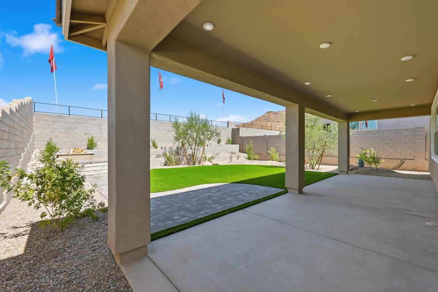 Exterior details and patio area of a home in Sanctuary, Phoenix (Image 2). Exterior details and patio area of a home in Sanctuary, Phoenix (Image 2).