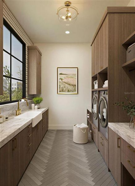 Furnished interior view inside a new home in Lake Sheen Sound, Orlando (Image 27).