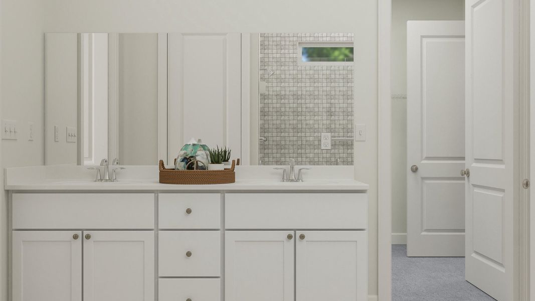 Furnished interior view inside a new home in Horizons at Summers Corner | 55+, Summerville (Image 5).
