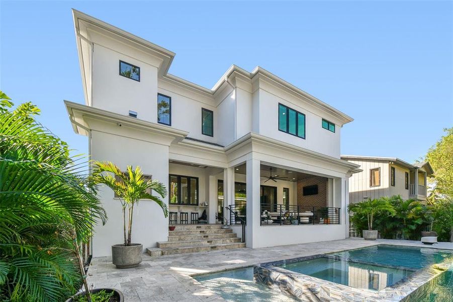 Exterior details and patio area of a home in , Tampa (Image 30).