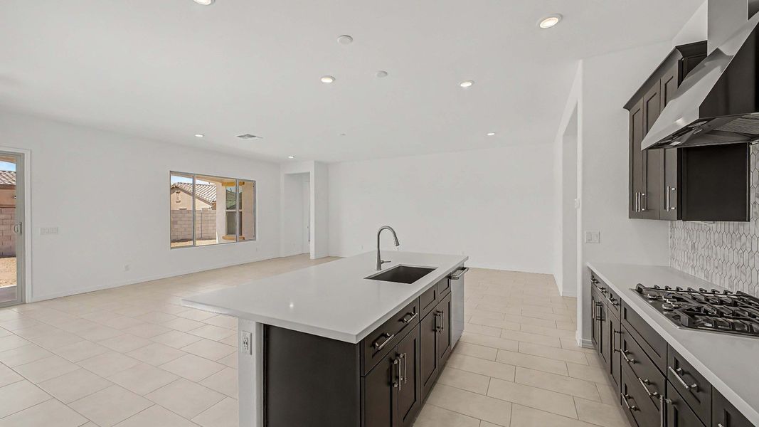 Furnished interior view inside a new home in Arroyo Seco - Hacienda, Buckeye (Image 11).