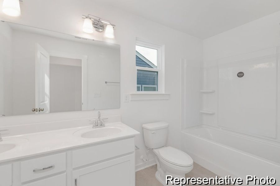 Furnished interior view inside a new home in Reeves Crossing, St. George (Image 26).