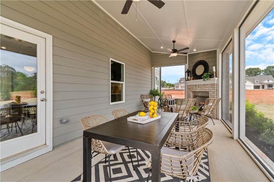 Exterior details and patio area of a home in Fowler Farms, Auburn (Image 23).