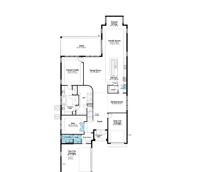 2D floor plan layout of this home in Artistry Palm Beach, Palm Beach Gardens, FL (Image 3).