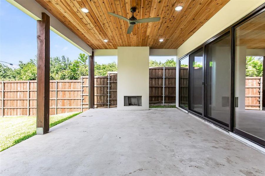 Exterior details and patio area of a home in , Dallas (Image 24). Exterior details and patio area of a home in , Dallas (Image 24).