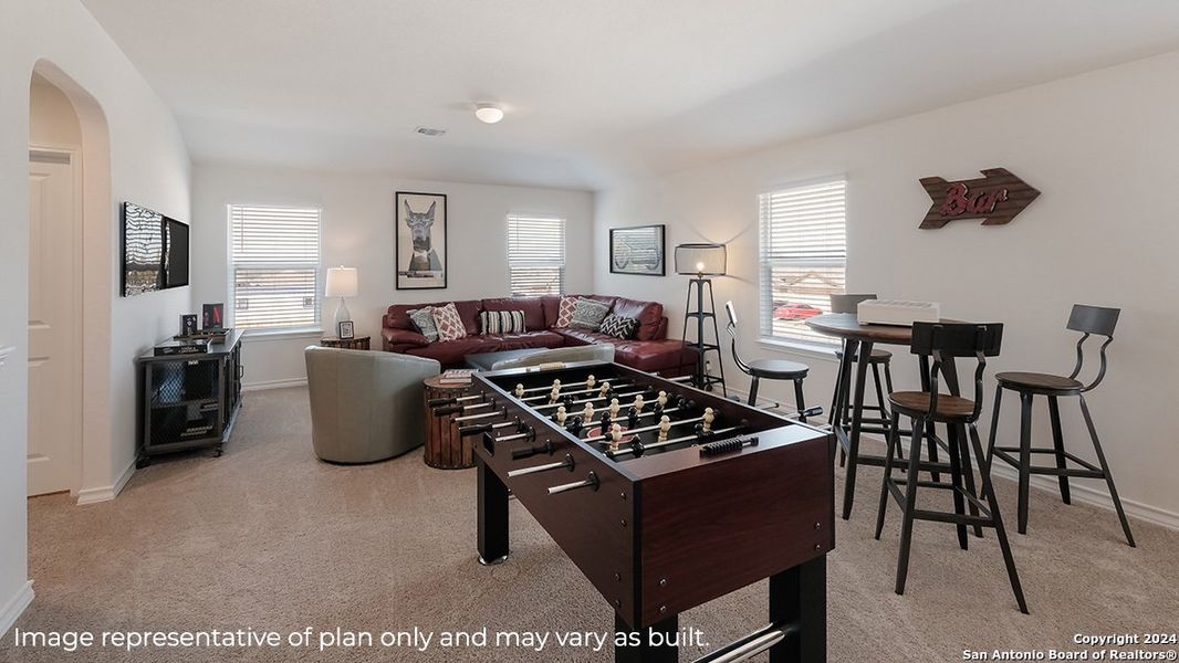 Furnished interior view inside a new home in The Canyons at Amhurst, San Antonio (Image 3).