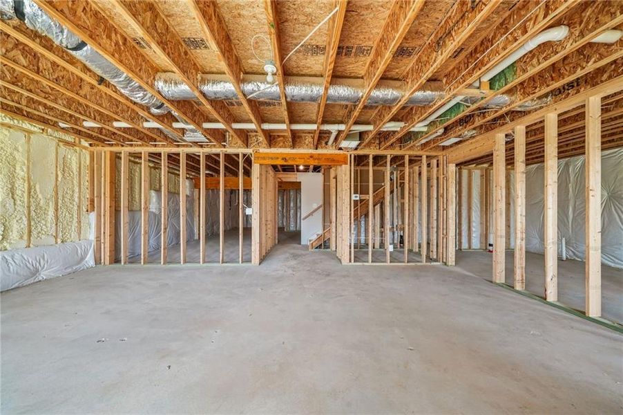 In-progress construction of a new home in River Pointe, Monroe, GA (Image 46).