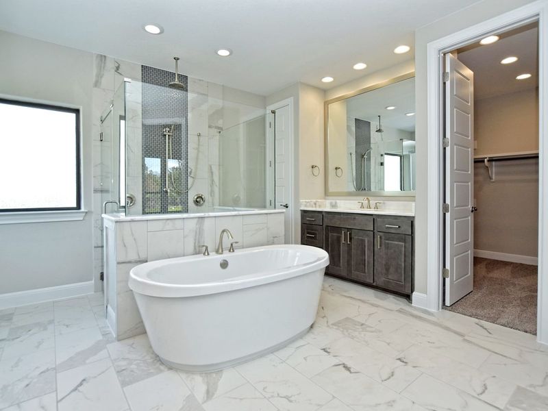 Representative furnished interior of a home built from the Madera II by Giddens Homes in Scofield Farms Estates, Georgetown (Image 169).