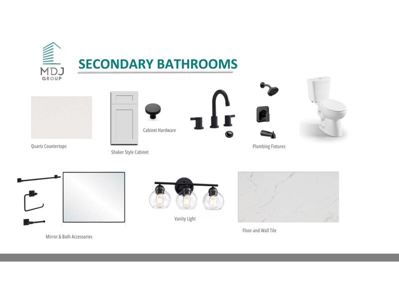 Secondary bathroom specs Secondary bathroom specs