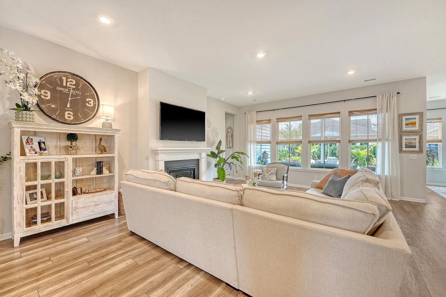 Furnished interior view inside a new home in Horizons at Summers Corner | 55+: The Estates, Summerville (Image 58).