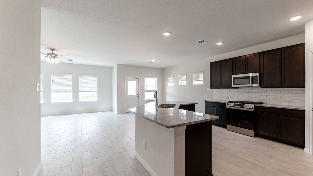 Furnished interior view inside a new home in Bluestem, Brookshire (Image 3).