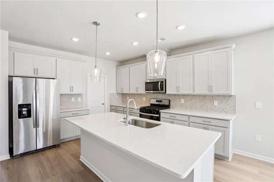 Furnished interior view inside a new home in Westmont Preserve, Powder Springs (Image 7).