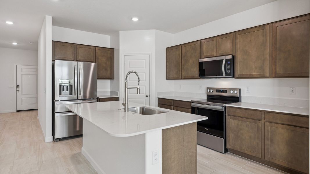 Furnished interior view inside a new home in Desert Moon Estates, Buckeye (Image 4).