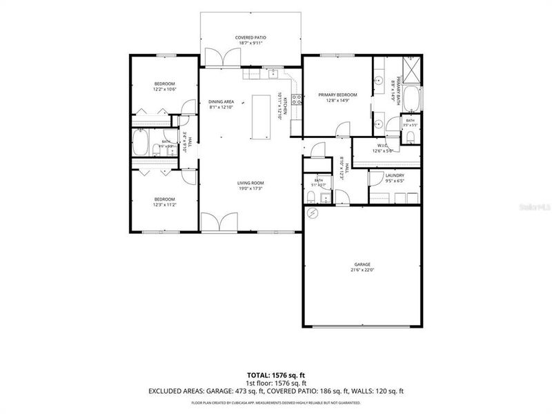 2D floor plan layout of this home in , Inverness, FL (Image 5).