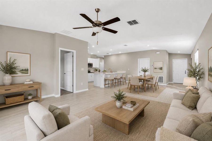 Furnished interior view inside a new home in , Riverview (Image 10). Furnished interior view inside a new home in , Riverview (Image 10).