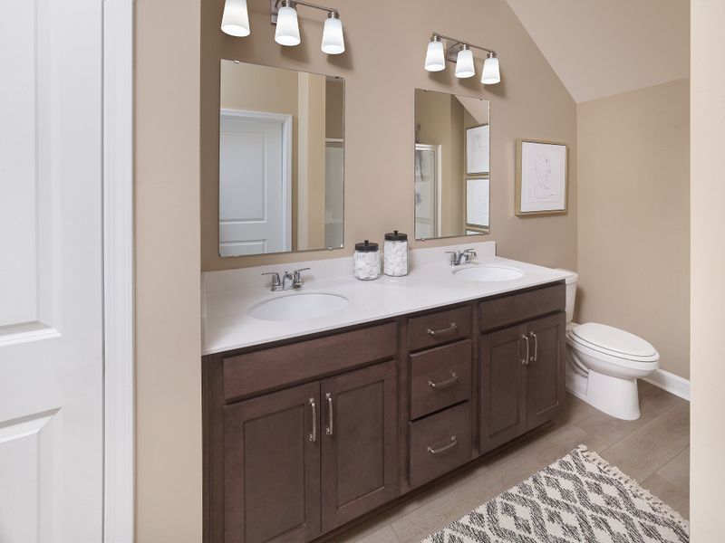 Representative furnished interior of a home built from the Palmetto by Ashton Woods in Blue Heron Retreat, Little River (Image 11).