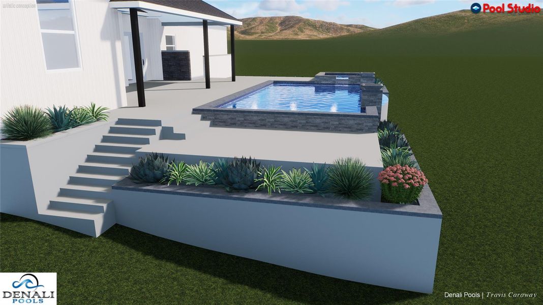 Exterior rendering of this home design in , Austin, TX (Image 5).