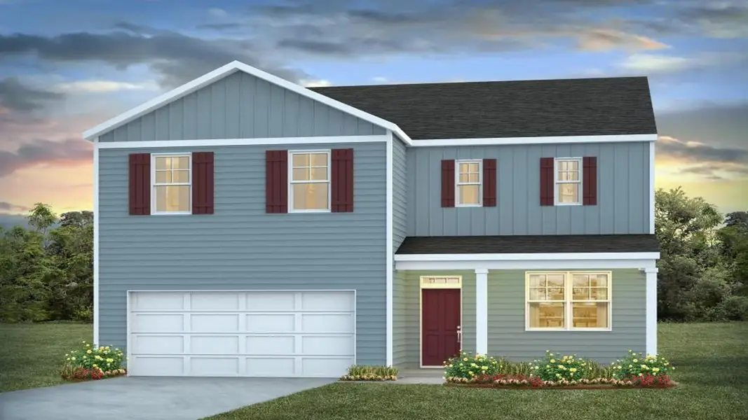 Front exterior of a new home in Rice Hope, Port Wentworth, GA, highlighting curb appeal (Image 21).