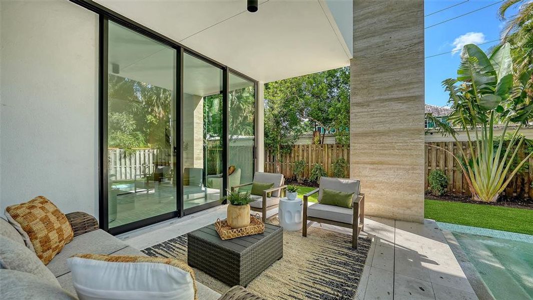 Exterior details and patio area of a home in , Sarasota (Image 26). Exterior details and patio area of a home in , Sarasota (Image 26).