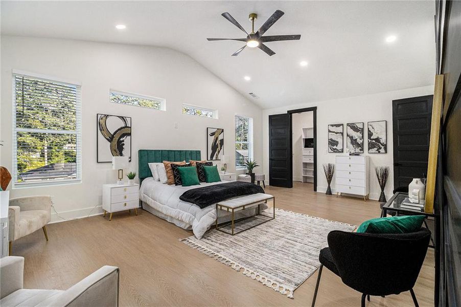 Furnished interior view inside a new home in , Atlanta (Image 20).