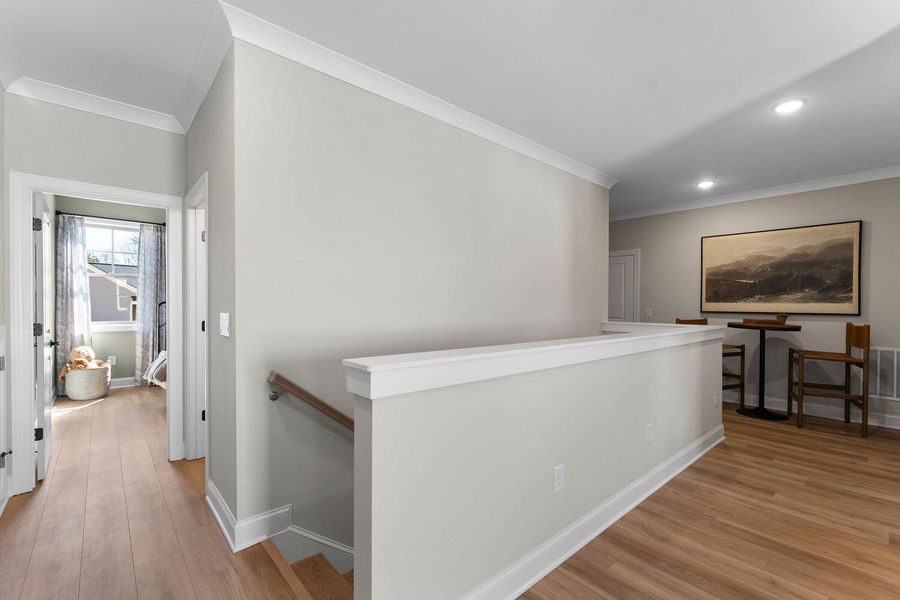 Representative furnished interior of a home built from the The Montclair by JW Collection in Lake Arrowhead, Waleska (Image 18).