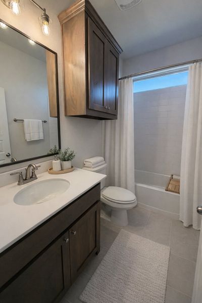 Representative furnished interior of a home built from the Hudson III by Cheldan Homes in Terra Vista Estates, Springtown (Image 40).