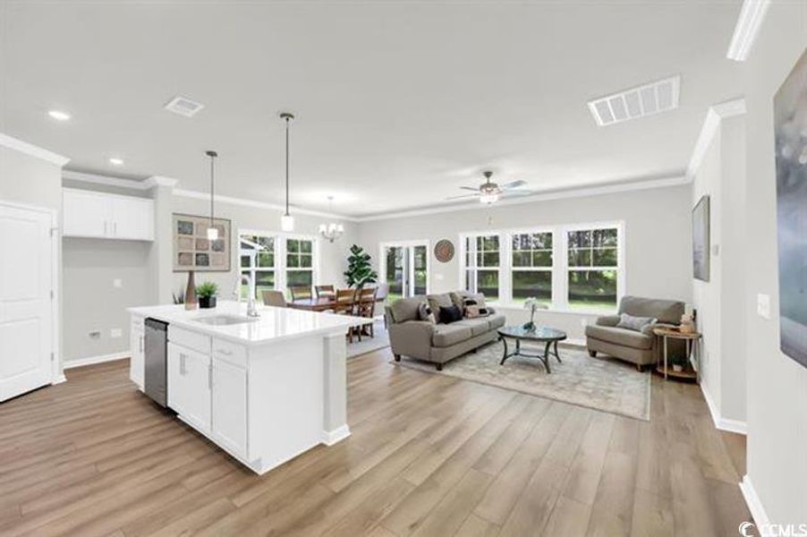 Furnished interior view inside a new home in King Farm Estates, Aynor (Image 6).