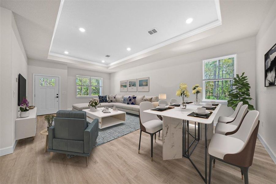 Furnished interior view inside a new home in , Citrus Springs (Image 6).