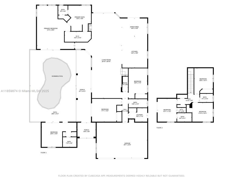 2D floor plan layout of this home in , Weston, FL (Image 3).