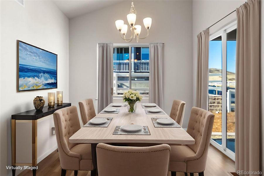 Furnished interior view inside a new home in , Castle Rock (Image 15).