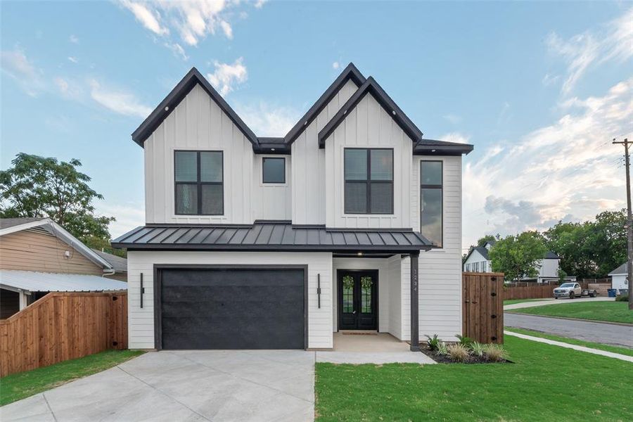 Front exterior of a new home in , Dallas, TX, highlighting curb appeal (Image 24).