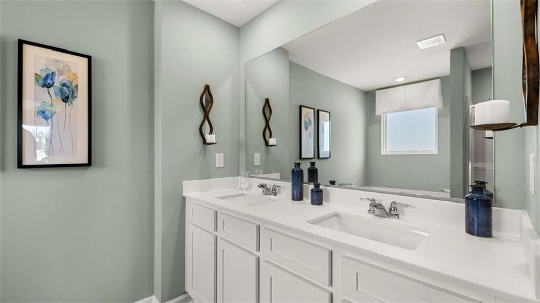 Furnished interior view inside a new home in Shoal Creek, Hampton (Image 18). Furnished interior view inside a new home in Shoal Creek, Hampton (Image 18).