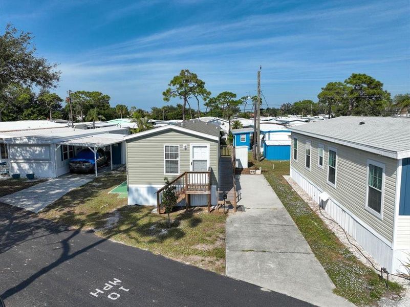 Exterior details and patio area of a home in , Englewood (Image 15).