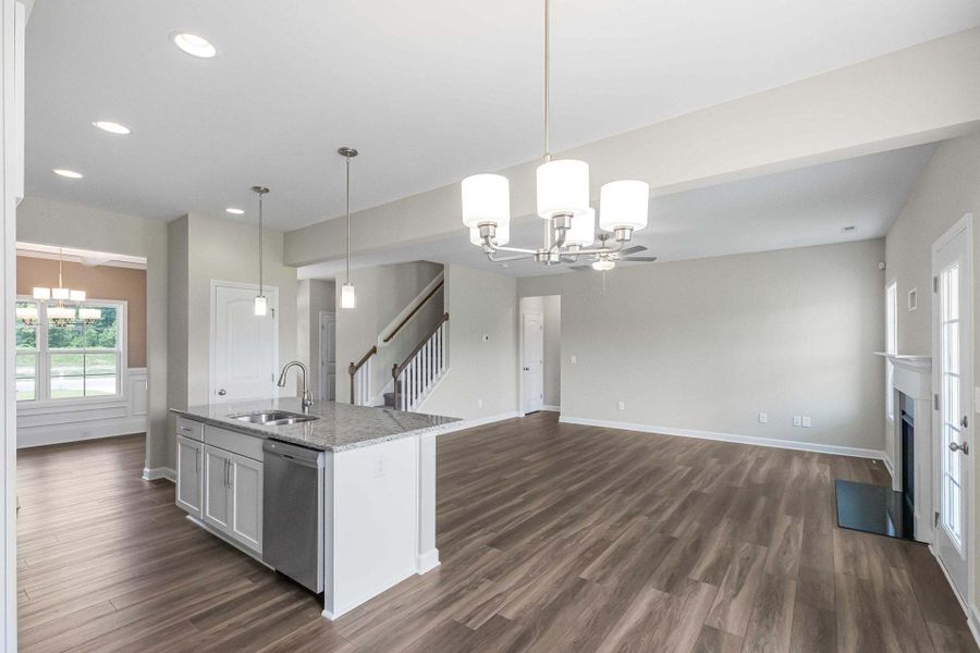 Representative furnished interior of a home built from the Clayton by Caviness & Cates Communities in Bartlett Manor, Youngsville (Image 146).