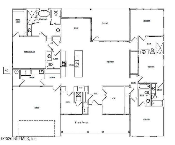 2D floor plan layout of this home in , Starke, FL (Image 2). 2D floor plan layout of this home in , Starke, FL (Image 2).