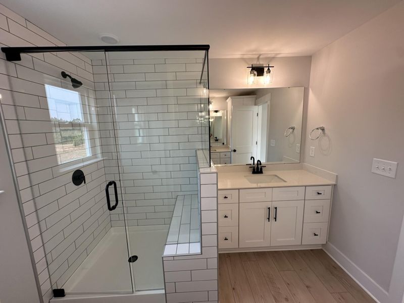 Furnished interior view inside a new home in Blythe Mill Townhomes, Waxhaw (Image 13).