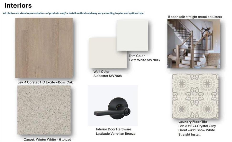 Sample of building materials used in homes in Waterhaven Single Family, Cumming (Image 31).