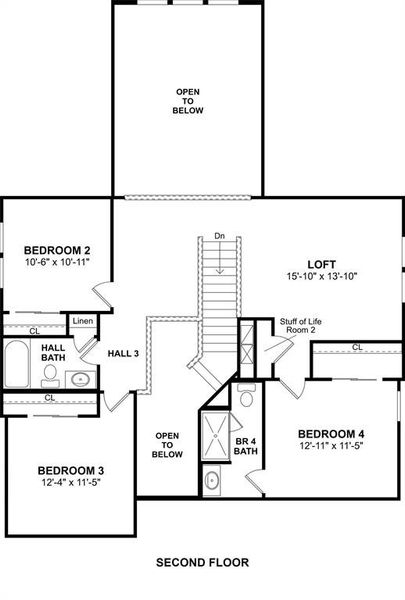 The Omaha floor plan by K. Hovnanian Homes. 2nd Floor Shown. *Prices, plans, dimensions, features, specifications, materials, and availability of homes or communities are subject to change without notice or obligation.