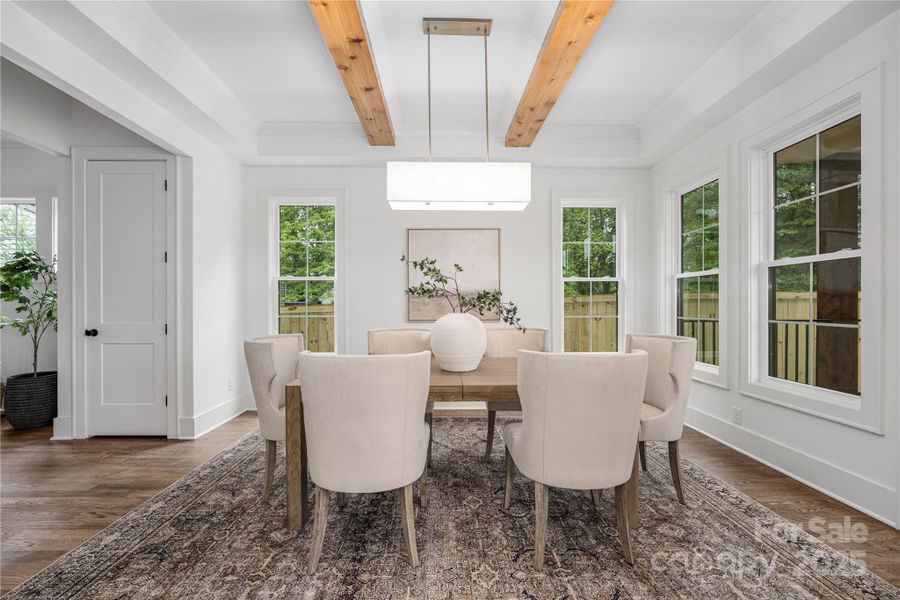 Furnished interior view inside a new home in , Charlotte (Image 30).