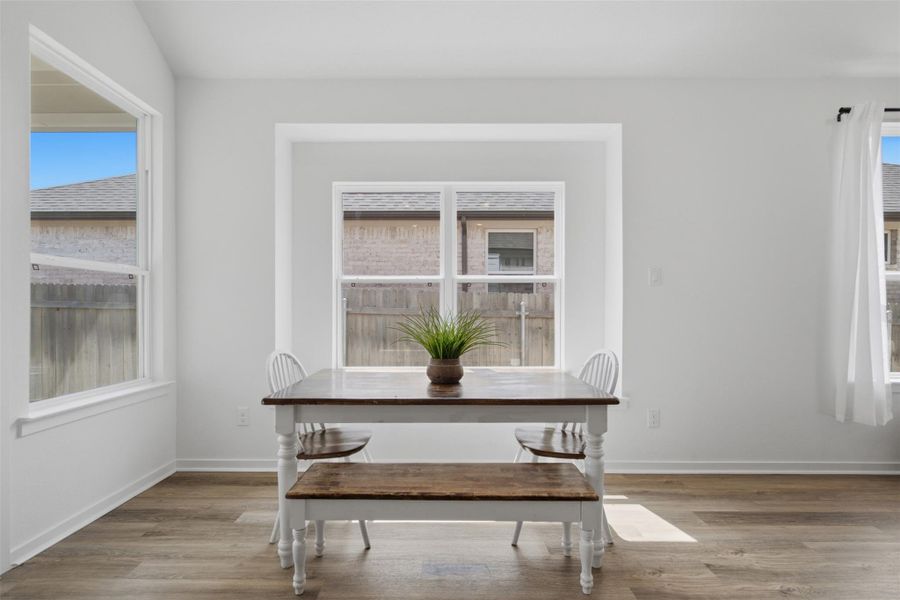 Furnished interior view inside a new home in , Manor (Image 11).