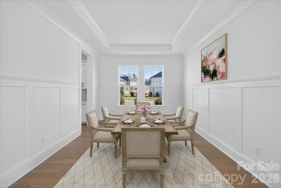 Furnished interior view inside a new home in Heritage at Marvin, Marvin (Image 13).