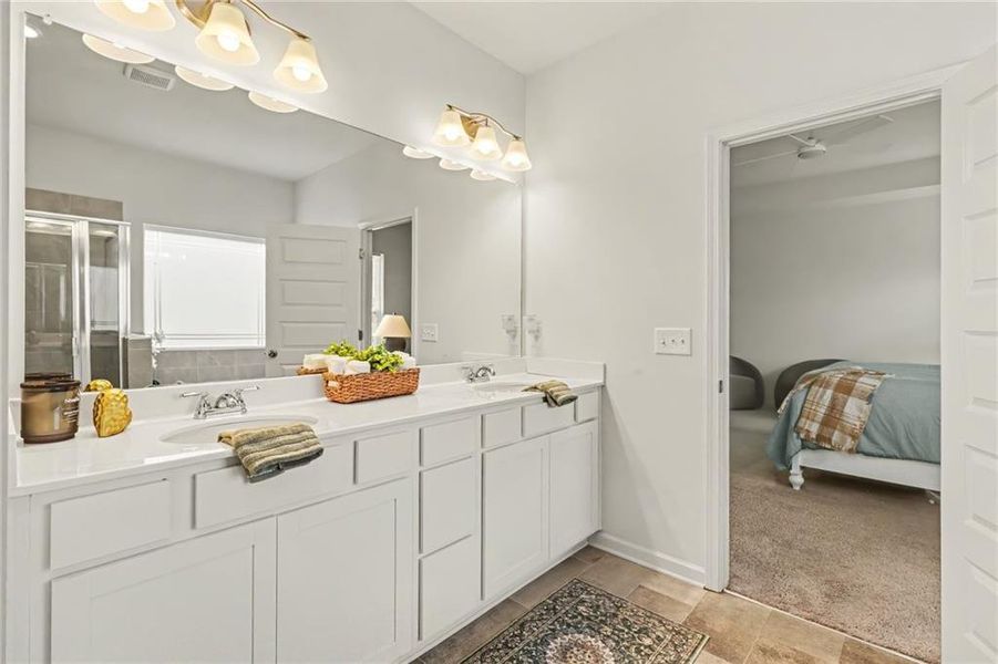Furnished interior view inside a new home in , Cartersville (Image 11).