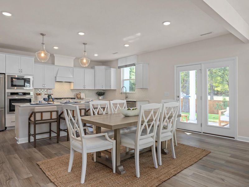 Representative furnished interior of a home built from the The Hickory B II by Davidson Homes LLC in Enclave at Belmont, Belmont (Image 13). Representative furnished interior of a home built from the The Hickory B II by Davidson Homes LLC in Enclave at Belmont, Belmont (Image 13).