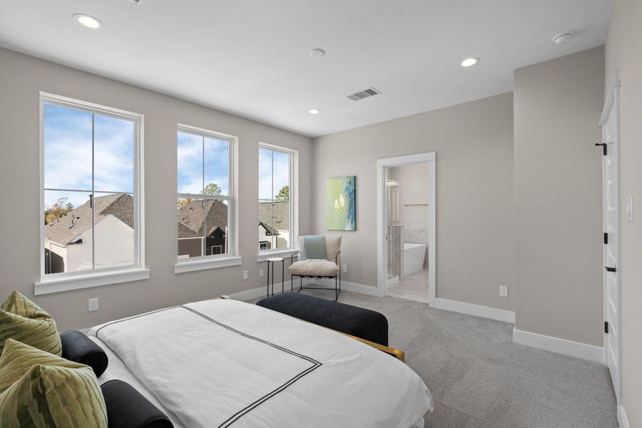 Furnished interior view inside a new home in , Houston (Image 31).